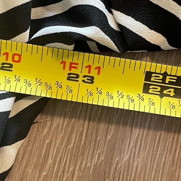 Lane Bryant Women Midi Dress Size 20 Black & White Striped Animal Print - Picture 13 of 17